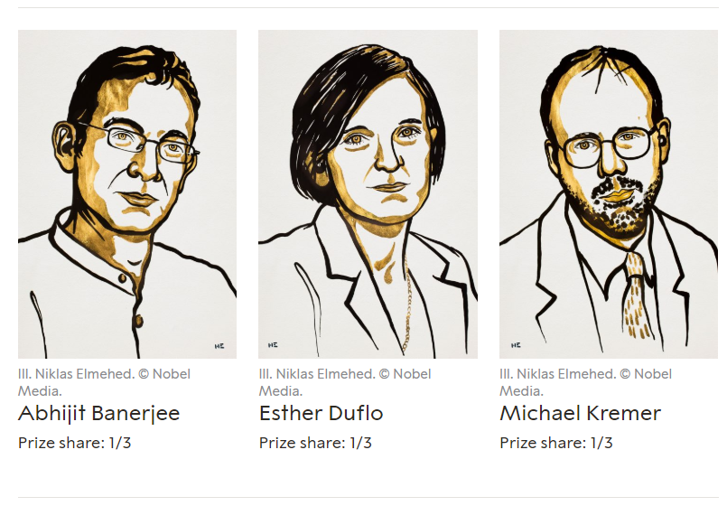 The Big 3 of RCTs in Economics, Abhijit Banerjee, Esther Duflo and Michael Kramer. Prior to their work in Kenya and India, RCTs were relatively unheard of for policy evaluations in development economics.