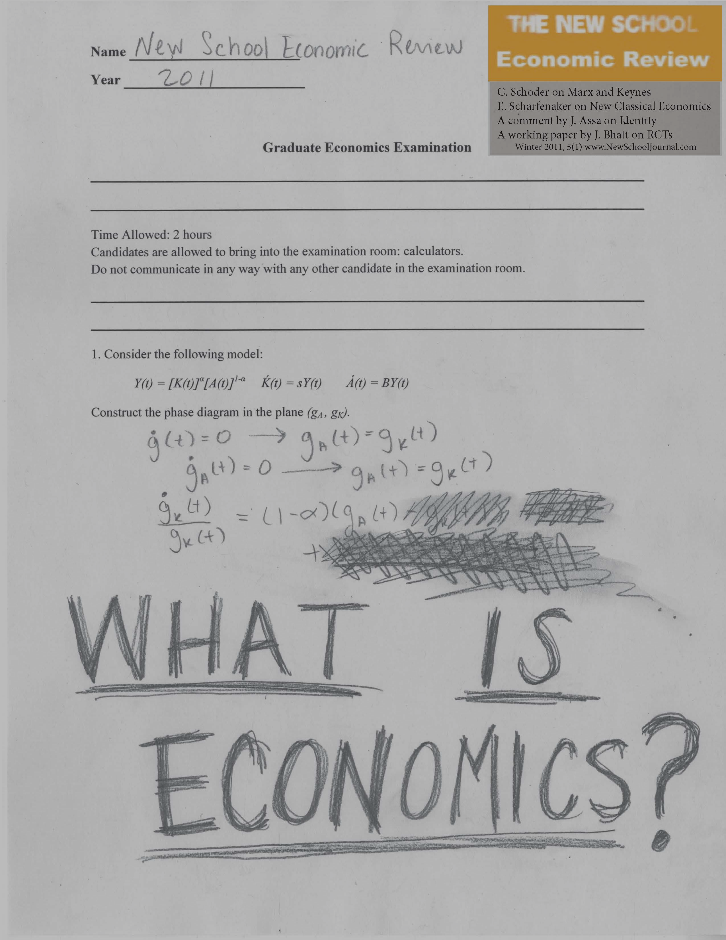 What is the Economics often gets lost in RCTs. We often end up with a clever RCT but one that does not do any 'real' economics. Maybe we should have an RCT evaluating our field.