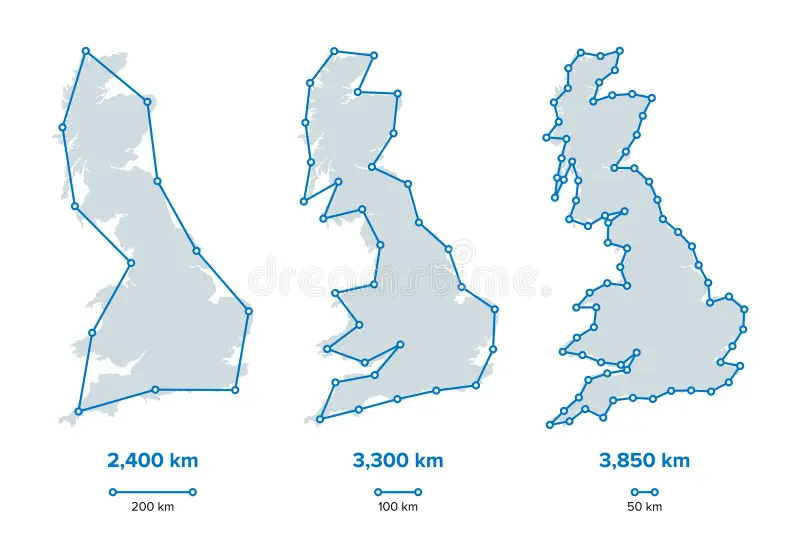 Coastline Paradox of Great Britain